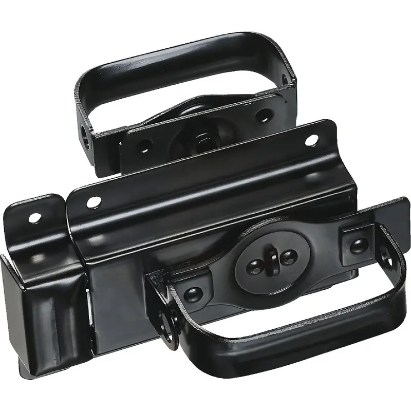 National Heavy-Duty Swinging Door Latch – Black Powder-Coated Security Catch For Interior/Exterior Doors 1