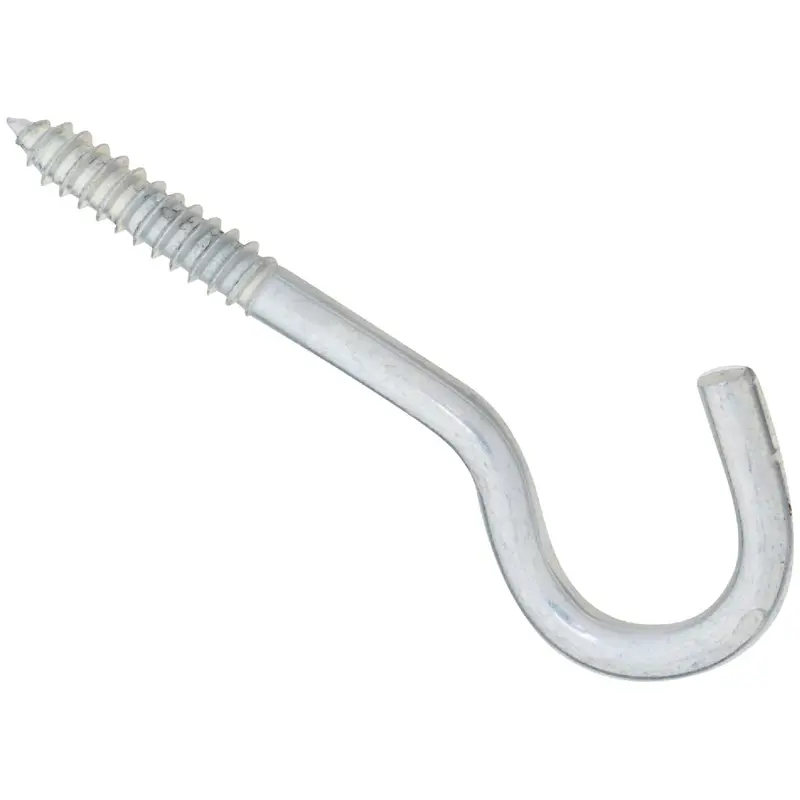 National Steel Screw Hooks – 5/16-Inch X 4.5-Inch, Heavy-Duty Hanging Hardware 1