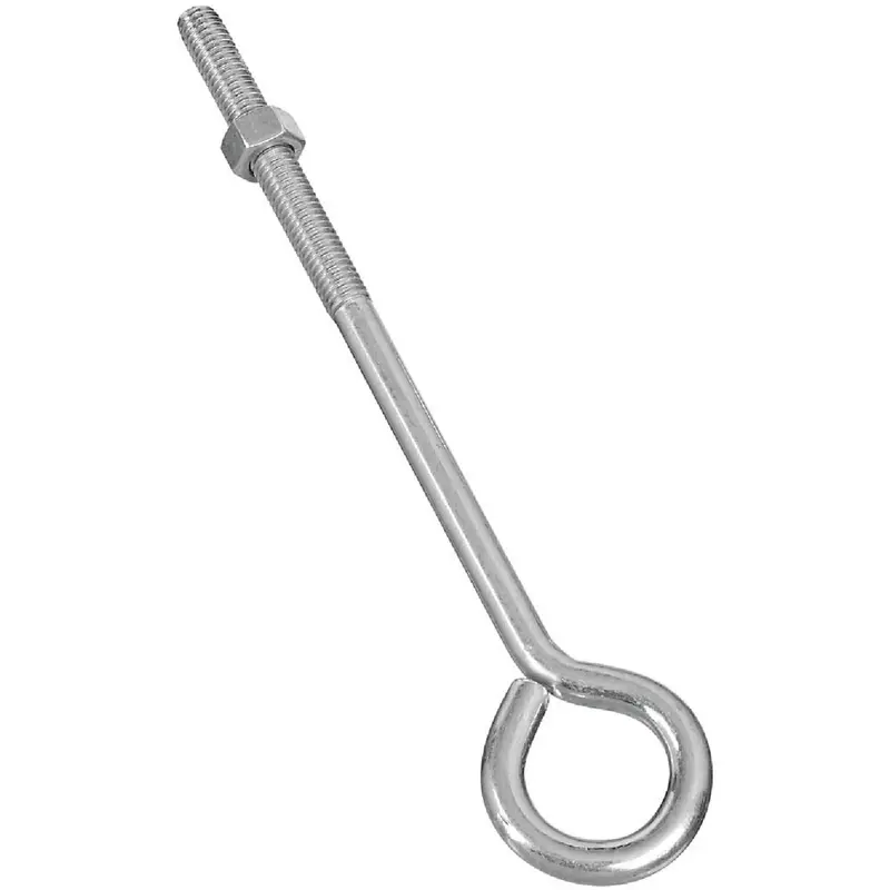National Zinc Eye Bolt With Hex Nut – 3/8" × 8", Heavy-Duty Fastener 1