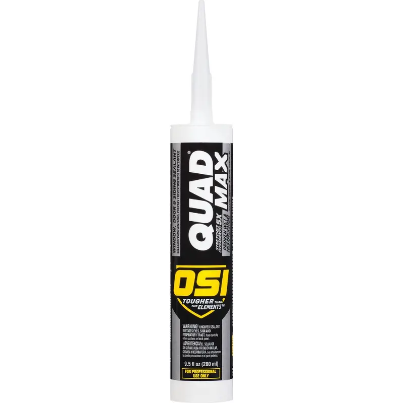 Osi Quad Max Premium White Sealant – 9.5 Oz. For Windows, Doors & More 1