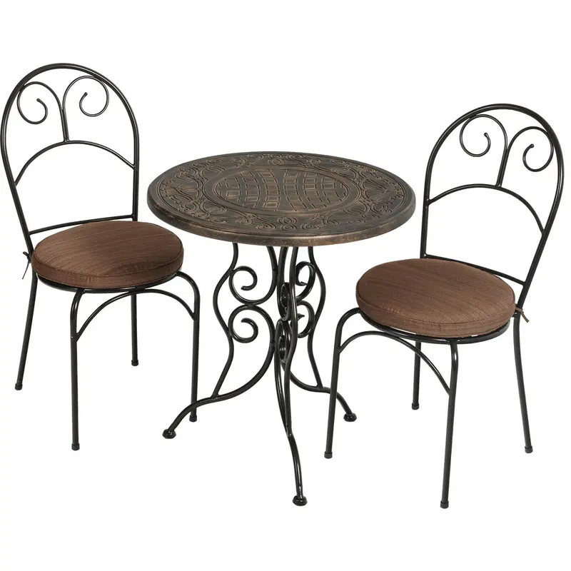 Outdoor Expressions Abbey Bistro Set – 3-Piece Outdoor Dining Ensemble 1