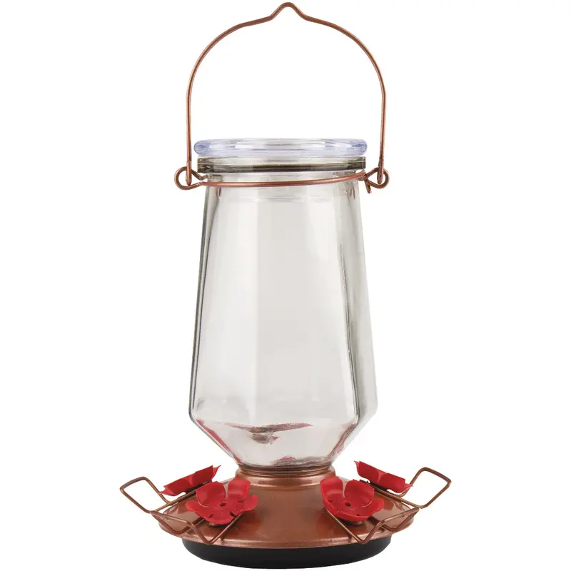Perky-Pet Crystal Hummingbird Feeder – 28 Oz. Glass Reservoir, Top-Fill Design 1