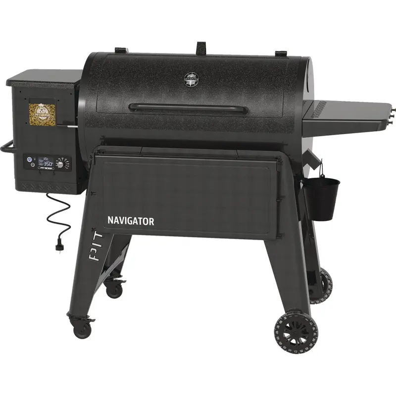 Pit Boss Navigator Pellet Grill – 1150 Black Model, 40,000 Btu, 1158 Sq In Cooking Area 1