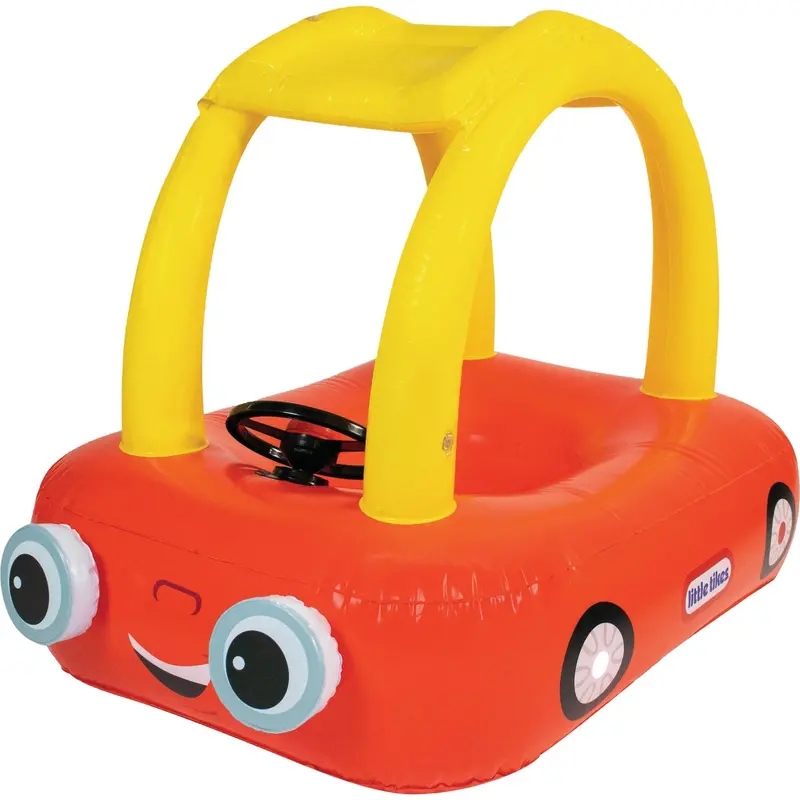 Poolcandy Inflatable Cozy Coupe Pool Float – Little Tikes Inspired Ride-On 1