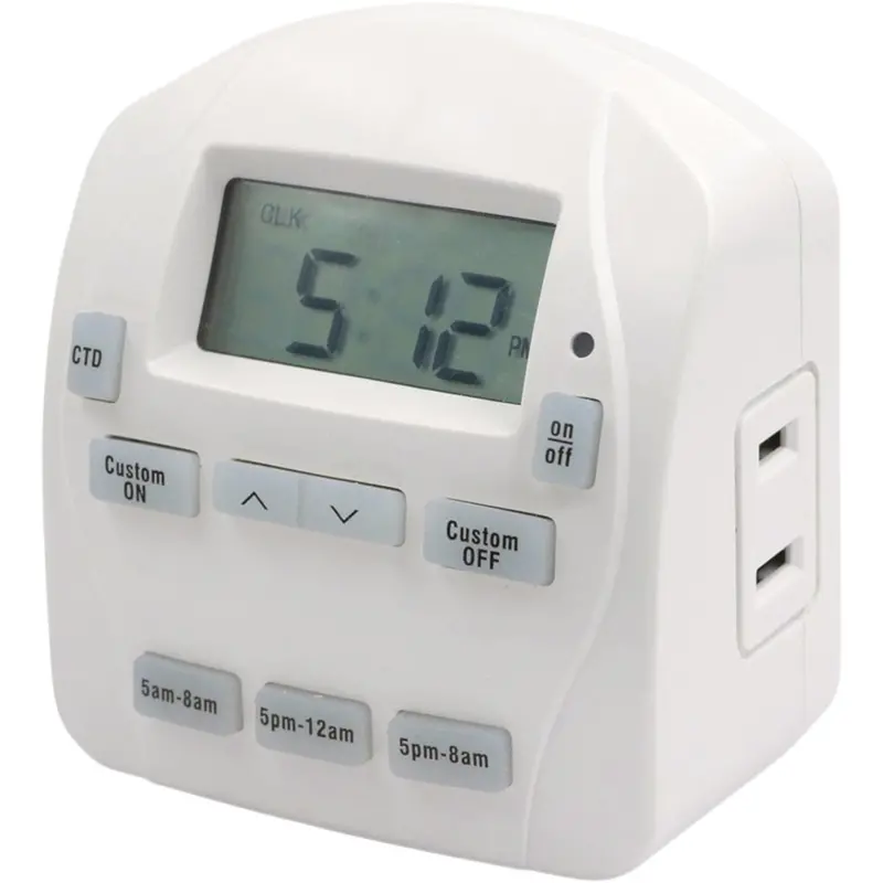 Prime Ez-Set Digital Timer – 125V Indoor 24-Hour Programmable Countdown Switch 1