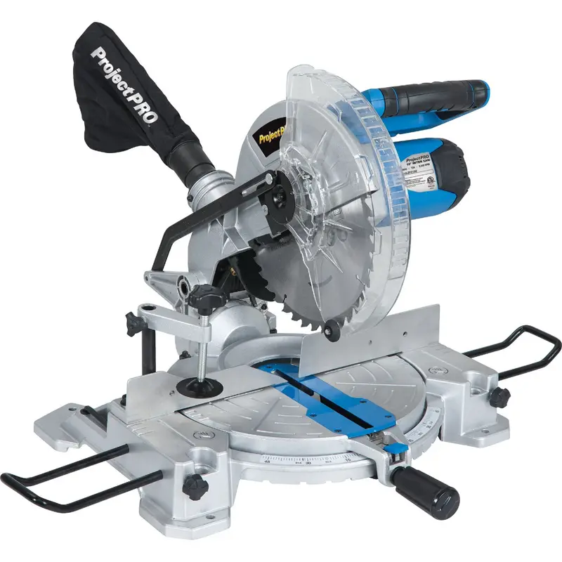 Project Pro 10-Inch 15-Amp Compound Miter Saw With Laser Guide 1