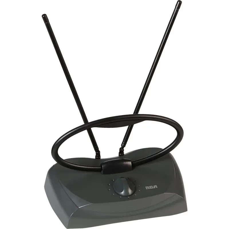 Rca Indoor Tv Antenna – Adjustable Black Model, 8.75-Inch Compact Design 1