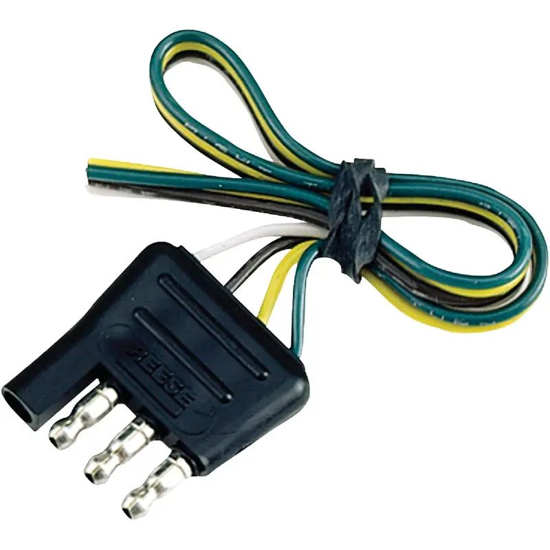 Reese Towpower 6-Round To 4-Flat Trailer Wiring Adapter – Plug-In Style 1