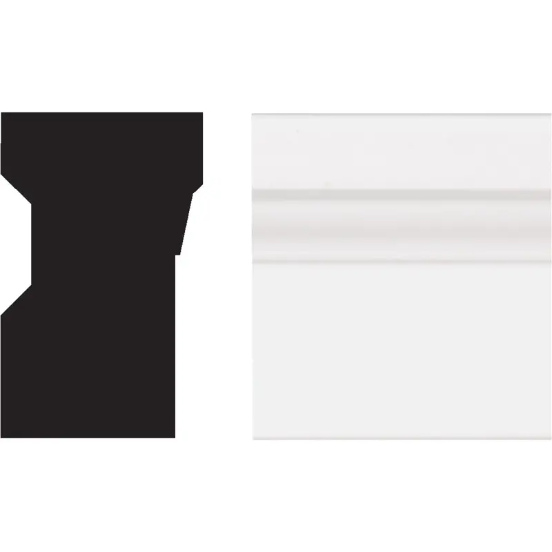 Royal Pvc Brick Molding – 2-Inch Width X 10-Foot Length, Weather-Resistant Trim Profile 1