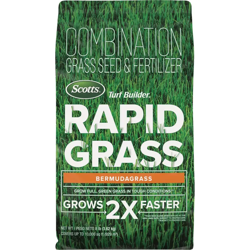 Scotts Turf Builder Rapid Grass Seed – 8 Lb Bermudagrass Blend For Fast Lawn Establishment 1