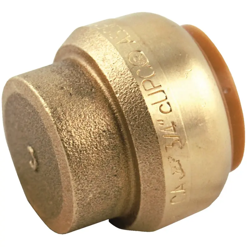 Sharkbite 1-Inch Push-To-Connect Brass End Cap For Pex And Cpvc Pipes 1