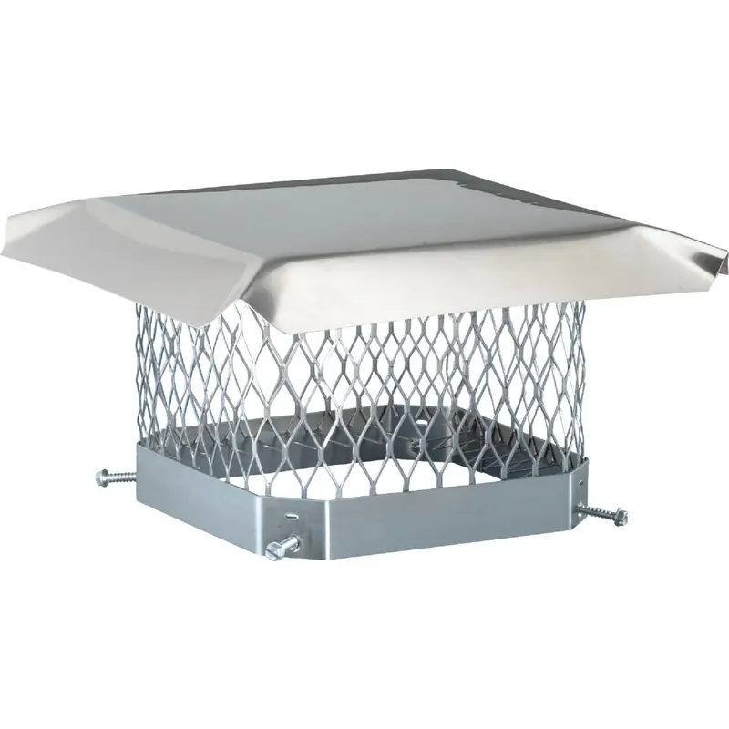 Shelter Stainless Steel Single-Flue Chimney Cap – 9" × 13" Weather-Resistant Design 1