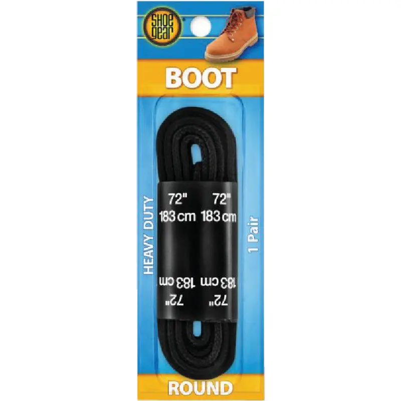 Shoe Gear Round Boot Laces – 72" Premium Polyester Laces For Work & Hiking Boots 1