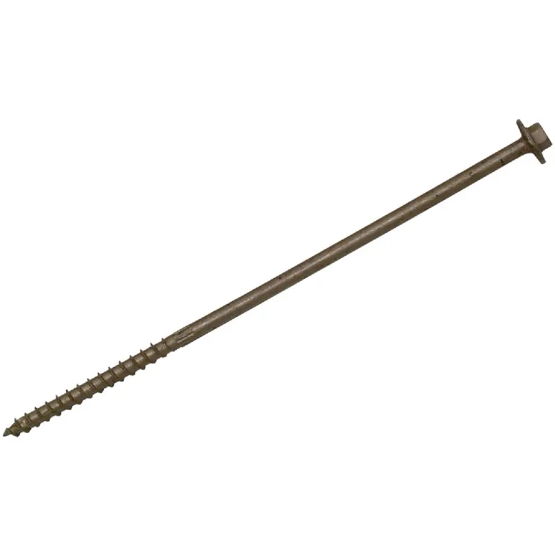 Simpson Strong-Tie Structural Screw – 8" Hex Washer Head, 0.195" Diameter (12-Pack) 1