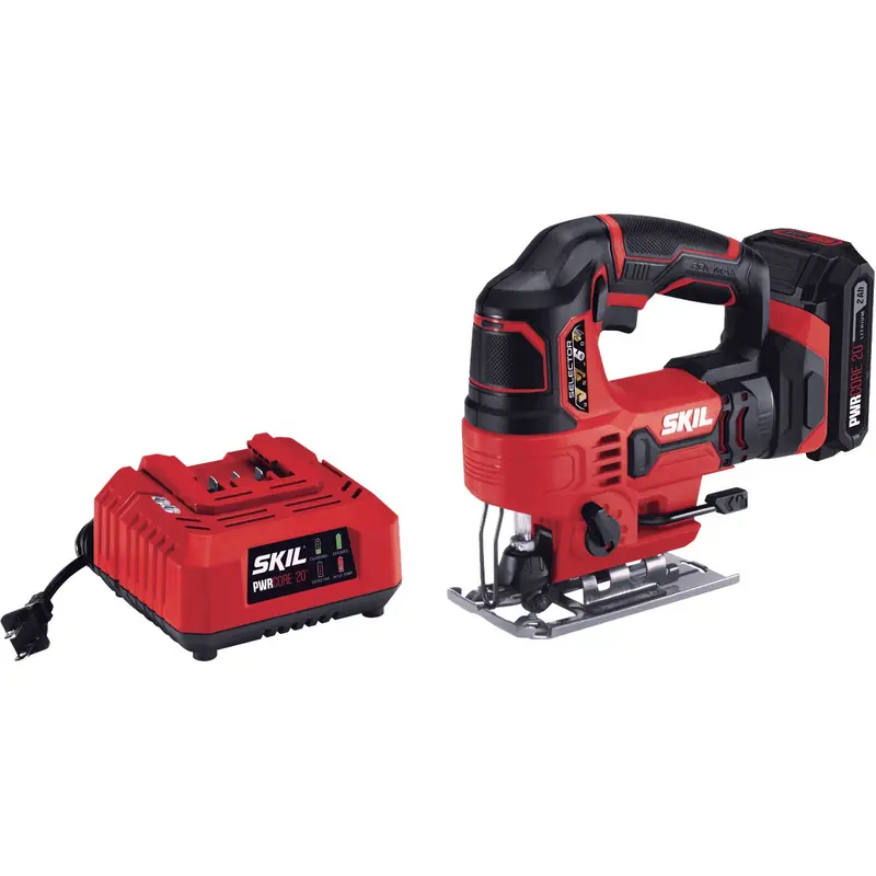 Skil Pwrcore 20V Cordless Jig Saw Kit – 2.0 Ah Lithium-Ion Battery Included 1