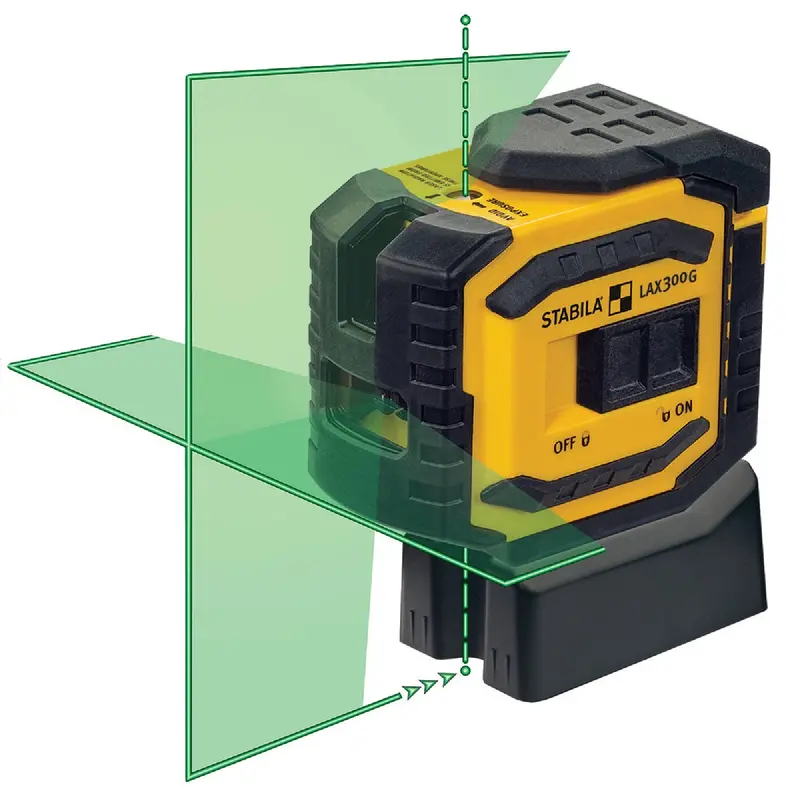 Stabila Green Cross Line Laser Level – Self-Leveling Dual-Plane Tool With Plumb Points For Accurate Layouts 1