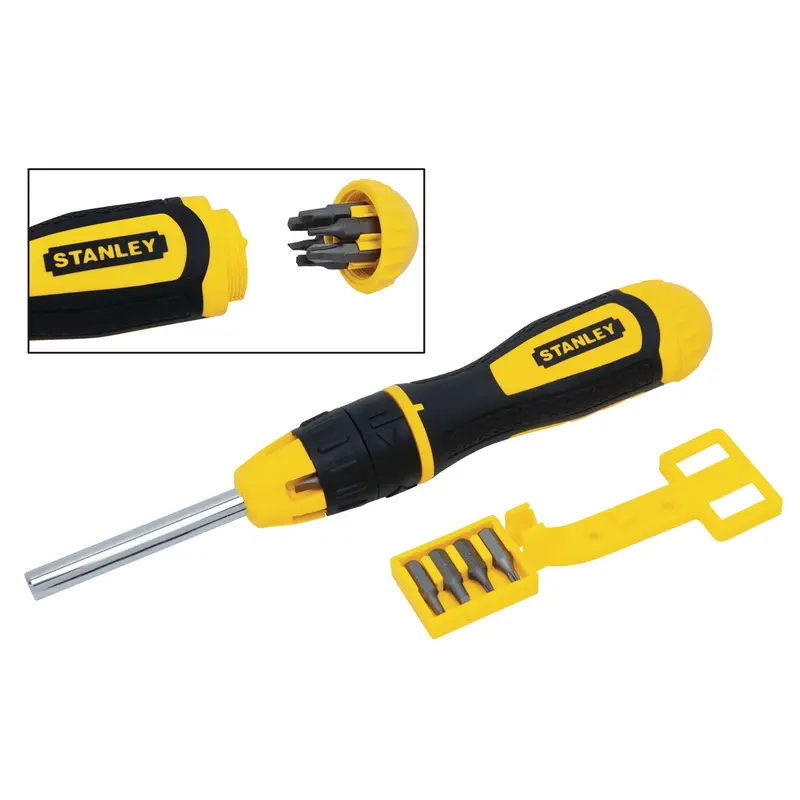 Stanley 10-Piece Ratcheting Screwdriver Kit – Compact Precision Tool Set 1