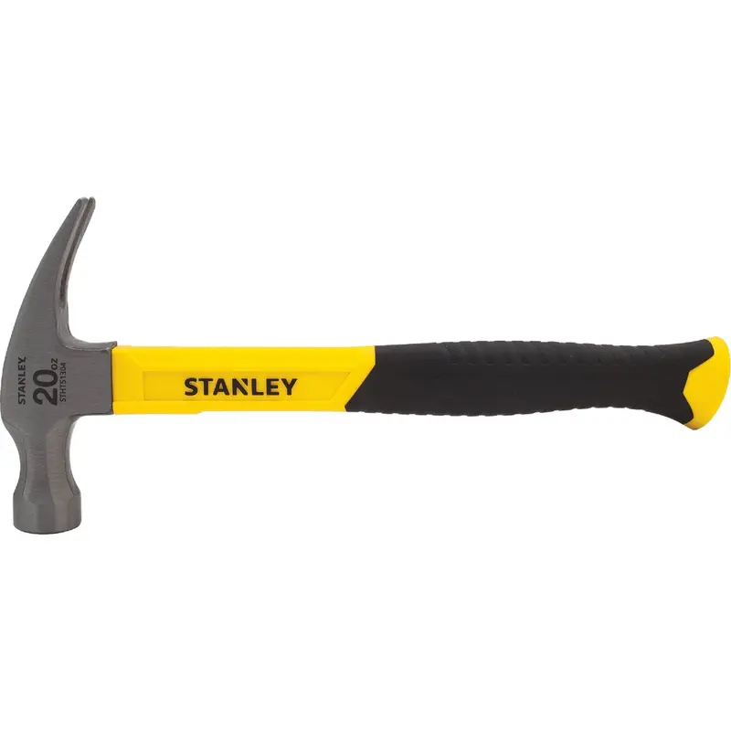 Stanley 20-Ounce Rip Claw Hammer With Smooth Face And Fiberglass Handle 1