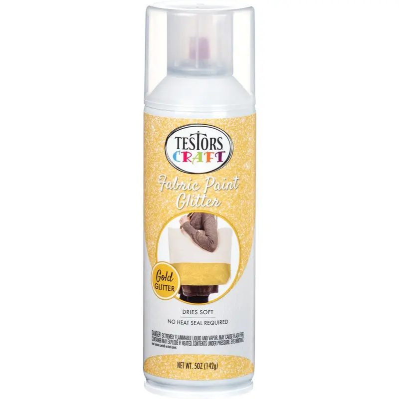 Testors Gold Shimmer Fabric Spray Paint – 5 Oz Craft Finish 1