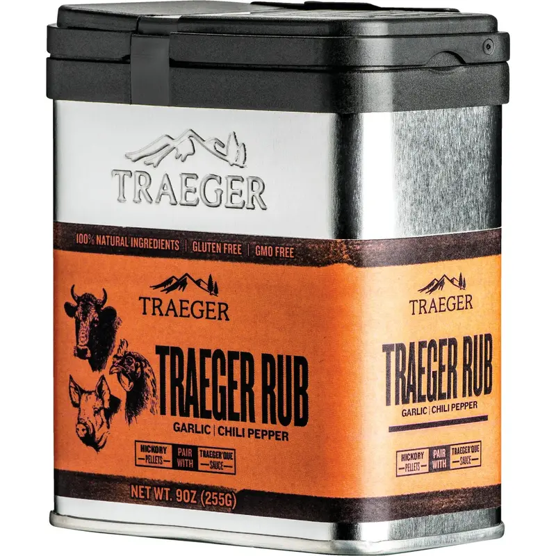Traeger Garlic & Chili Beef, Pork & Poultry Rub – 9 Oz. Bold Flavor Seasoning 1