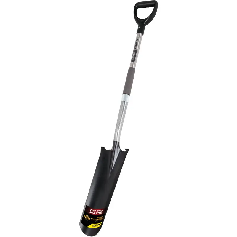 Truper Tru Pro Max Drain Spade – 32-Inch D-Handle, Forged Steel Blade 1