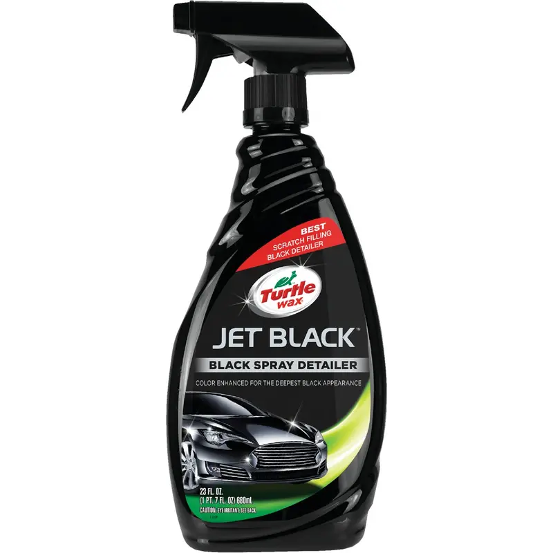 Turtle Wax Jet Black Detailer Spray – 18-Ounce Trigger Bottle For Dark Surfaces 1