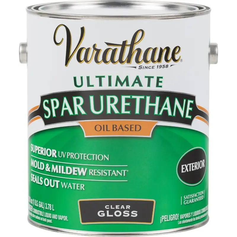 Varathane Gloss Clear Exterior Spar Urethane – Low-Voc, 1-Gallon Can 1