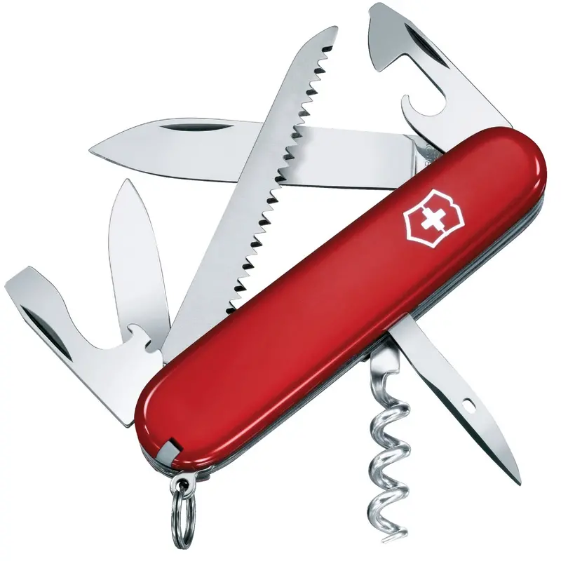 Victorinox Camper Swiss Army Knife – 13-Tool Red Compact Multi-Tool 1