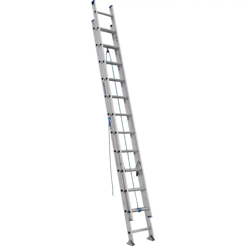 Werner 24-Foot Aluminum Extension Ladder – Type I Duty Rated For 250 Lbs 1