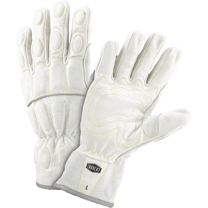 West Chester Ironcat Work Gloves – Men'S Large, Water Buffalo Leather Palm & Back 1