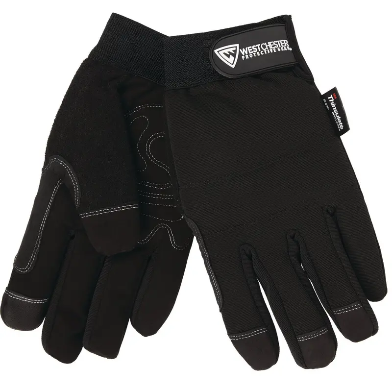 West Chester Men’S Large Winter Work Gloves – Polyester, High-Dexterity Cold-Weather Protection 1