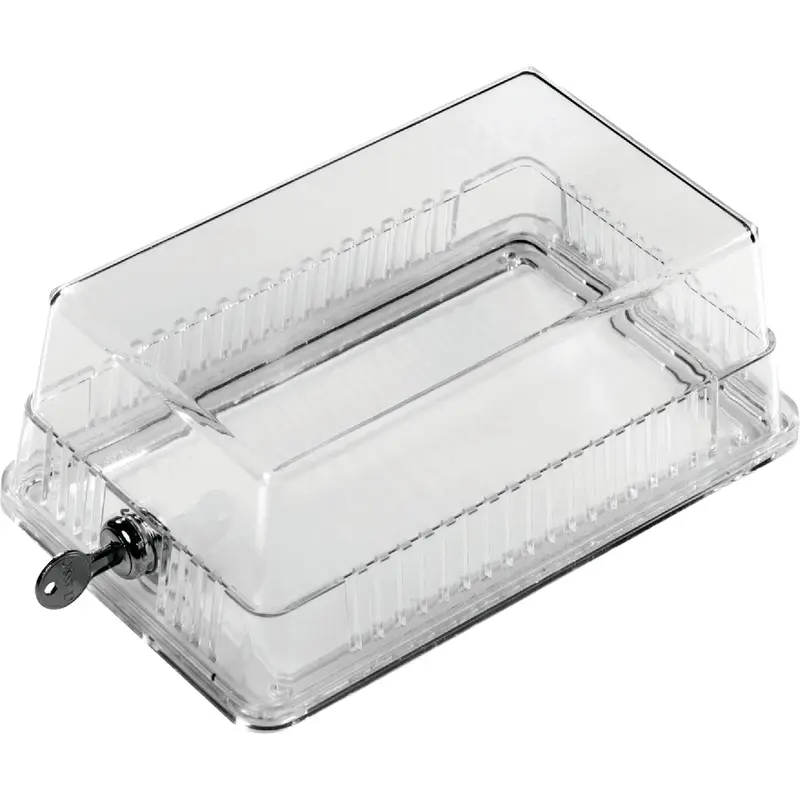 White Rodgers Thermostat Protection Guard: Clear Cover With Solid Baseplate (6-3/8" X 3-1/2") 1