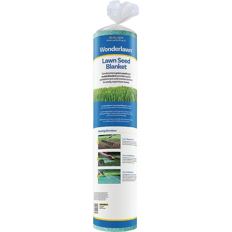 Wonderlawn Northern Grass Seed Blanket – 25-Square-Foot Repair & Patch Kit 1