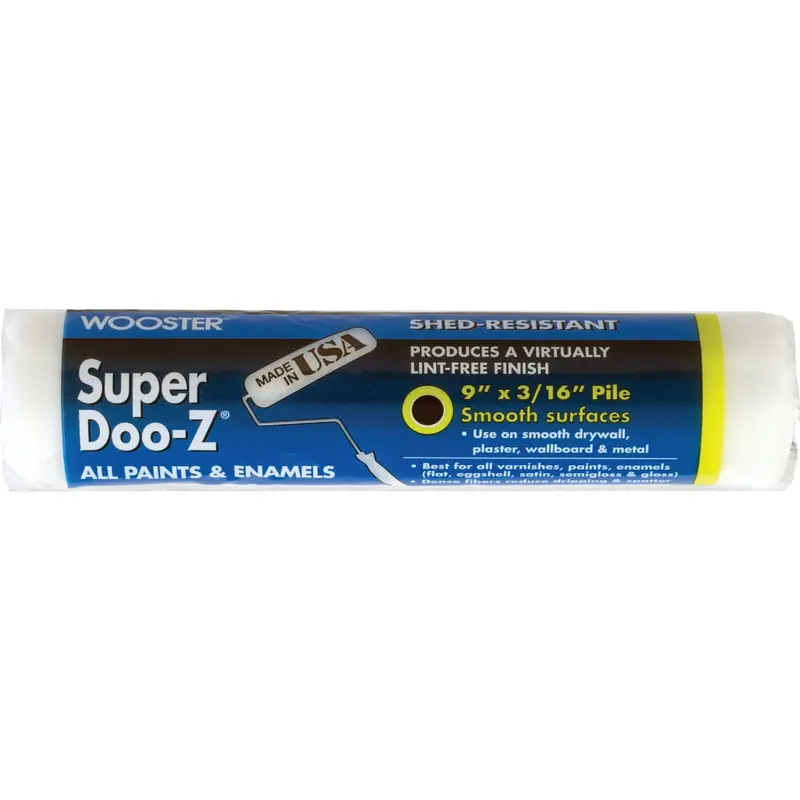 Wooster Super Doo-Z Roller Cover – 9-Inch Nap, 3/16-Inch Woven Fabric 1