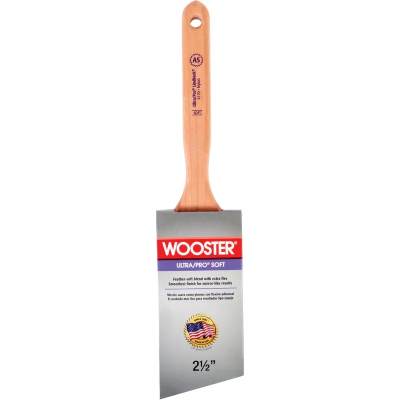 Wooster Ultra/Pro Soft-Angle Sash Brush – 2.5-Inch Width For Smooth, Controlled Paint Application 1