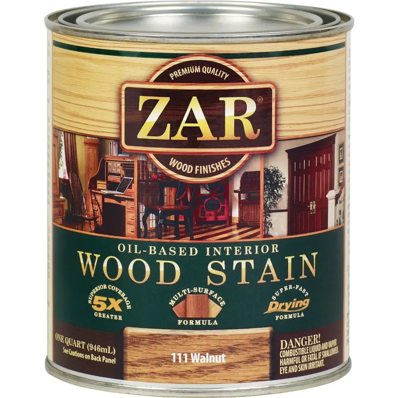 Zar Oil-Based Walnut Wood Stain – 1 Quart 1