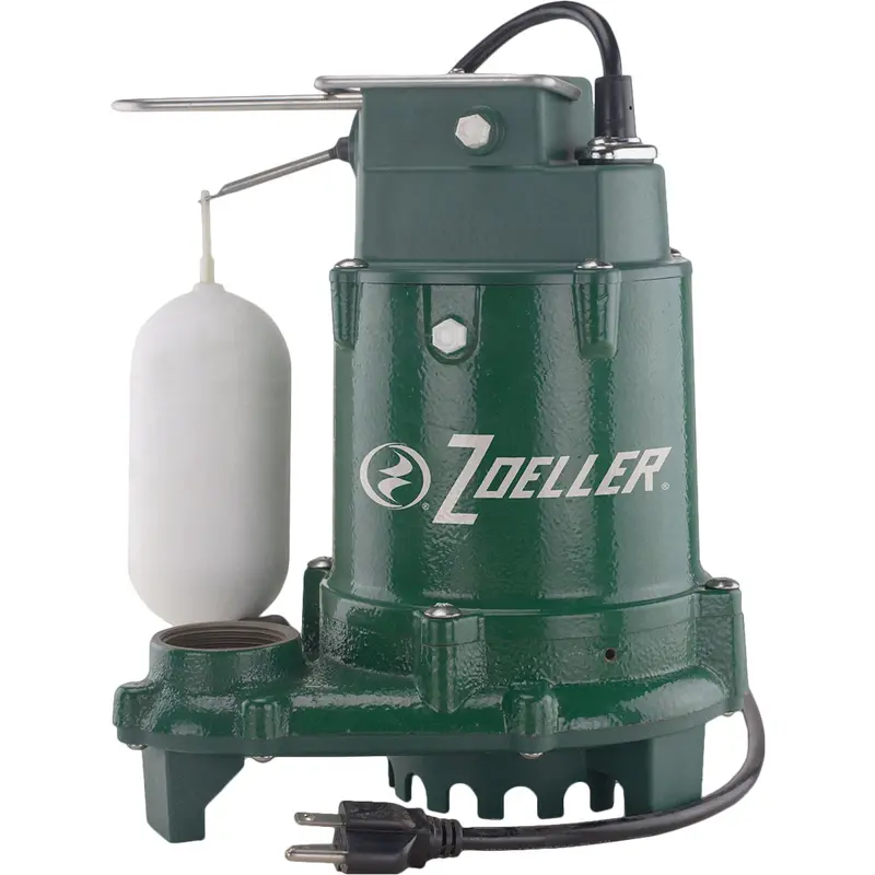 Zoeller M53 Pro Submersible Sump Pump – 1/3 Hp, 115V Cast Iron Construction 1